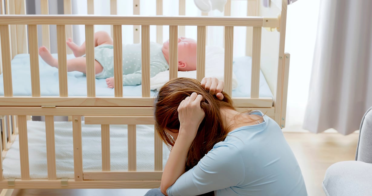 mom has postpartum depression