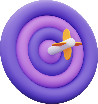 3d marketing target icon